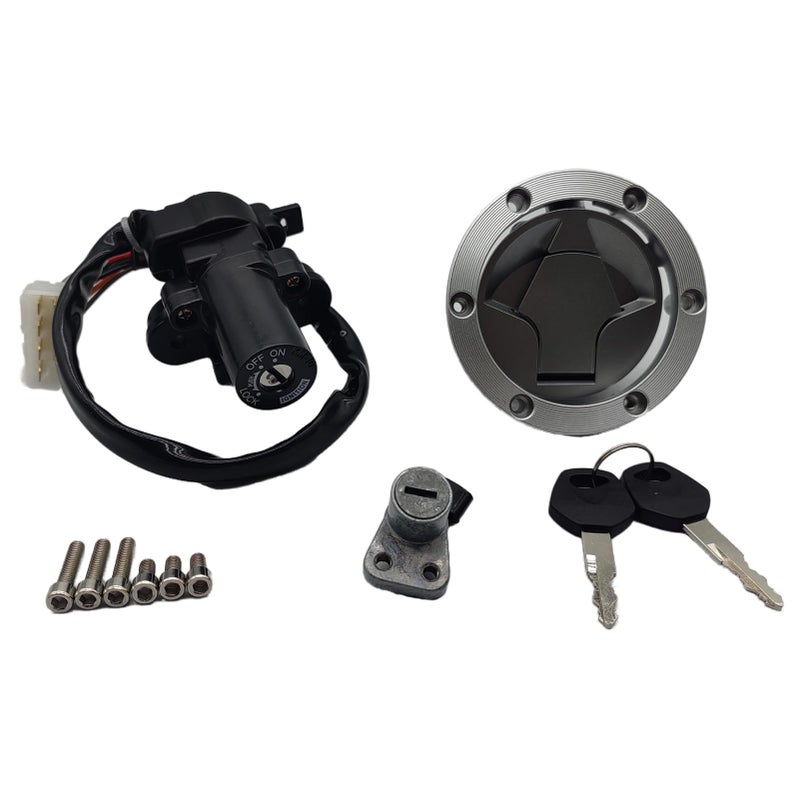 Ignition Switch Seat Lock Gas Cap Cover Key Set Fit for Kawasaki Ninja 250R EX250J 20082012 Ninja 300 20132015